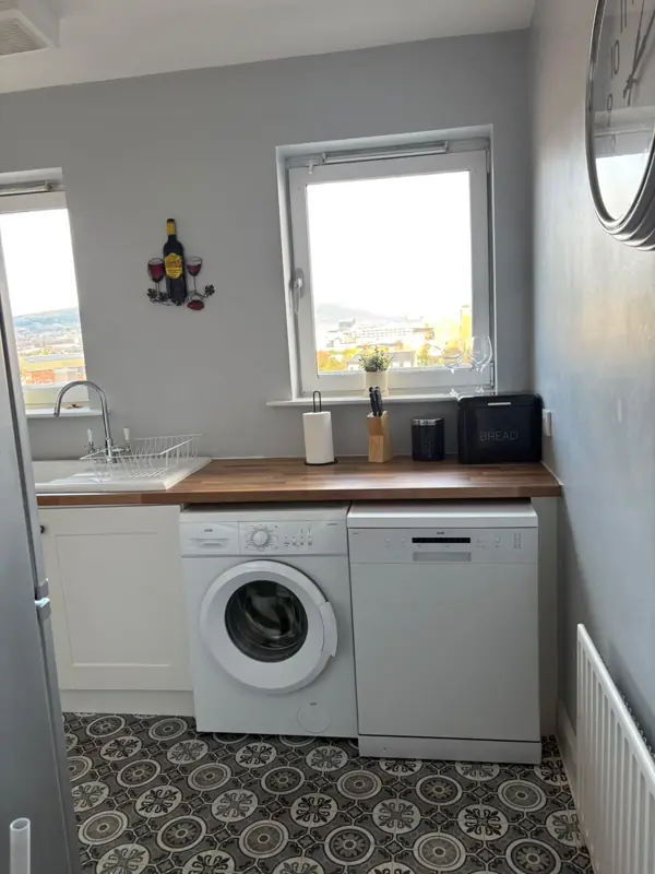Utility kitchen with clean appliances, Belfast
